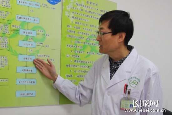 河北省人類精子庫主任趙邦榮介紹捐精流程。 長城網 張欣 攝