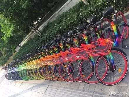 七彩單車。