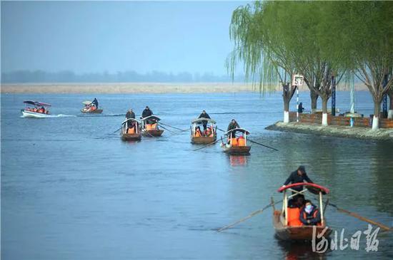 4月5日，雄安新區(qū)安新縣白洋淀景區(qū)